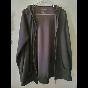 Torrid Size 2 Active Zip Hoodie Cupro Black New